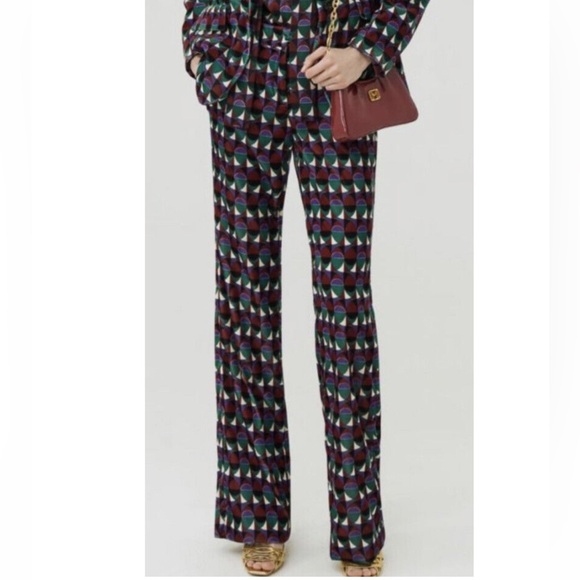 MARELLA Pants - MARELLA Multicolor Geometric Trousers